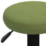 Tabourets de bar lot de 2 vert clair velours