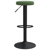 Tabourets de bar lot de 2 vert foncé velours