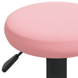 Tabourets de bar lot de 2 rose velours