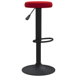 Tabourets de bar lot de 2 rouge bordeaux velours