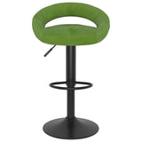 Tabourets de bar lot de 2 vert clair velours