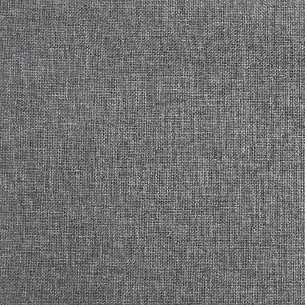 Tabourets de bar lot de 2 gris tissu