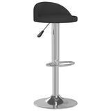 Tabourets de bar lot de 2 noir similicuir