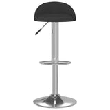 Tabourets de bar lot de 2 noir similicuir