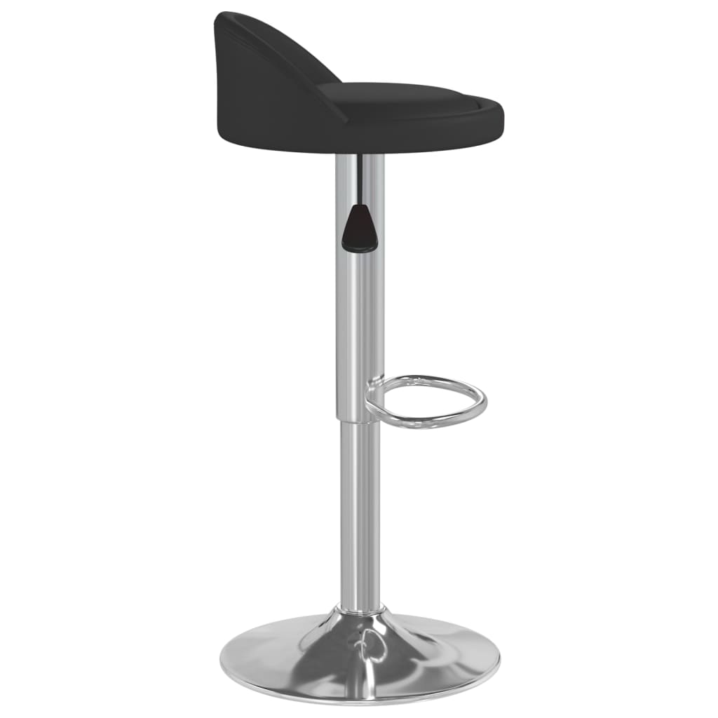 Tabourets de bar lot de 2 noir similicuir