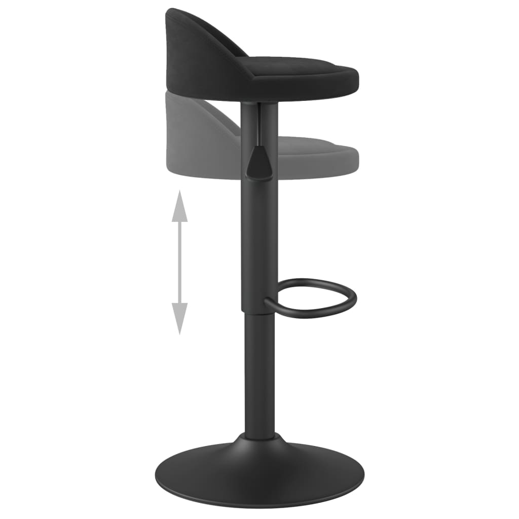 Tabouret de bar Noir Velours