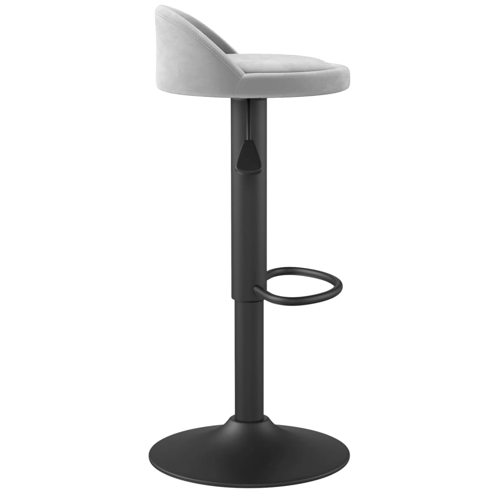 Tabouret de bar Gris clair Velours