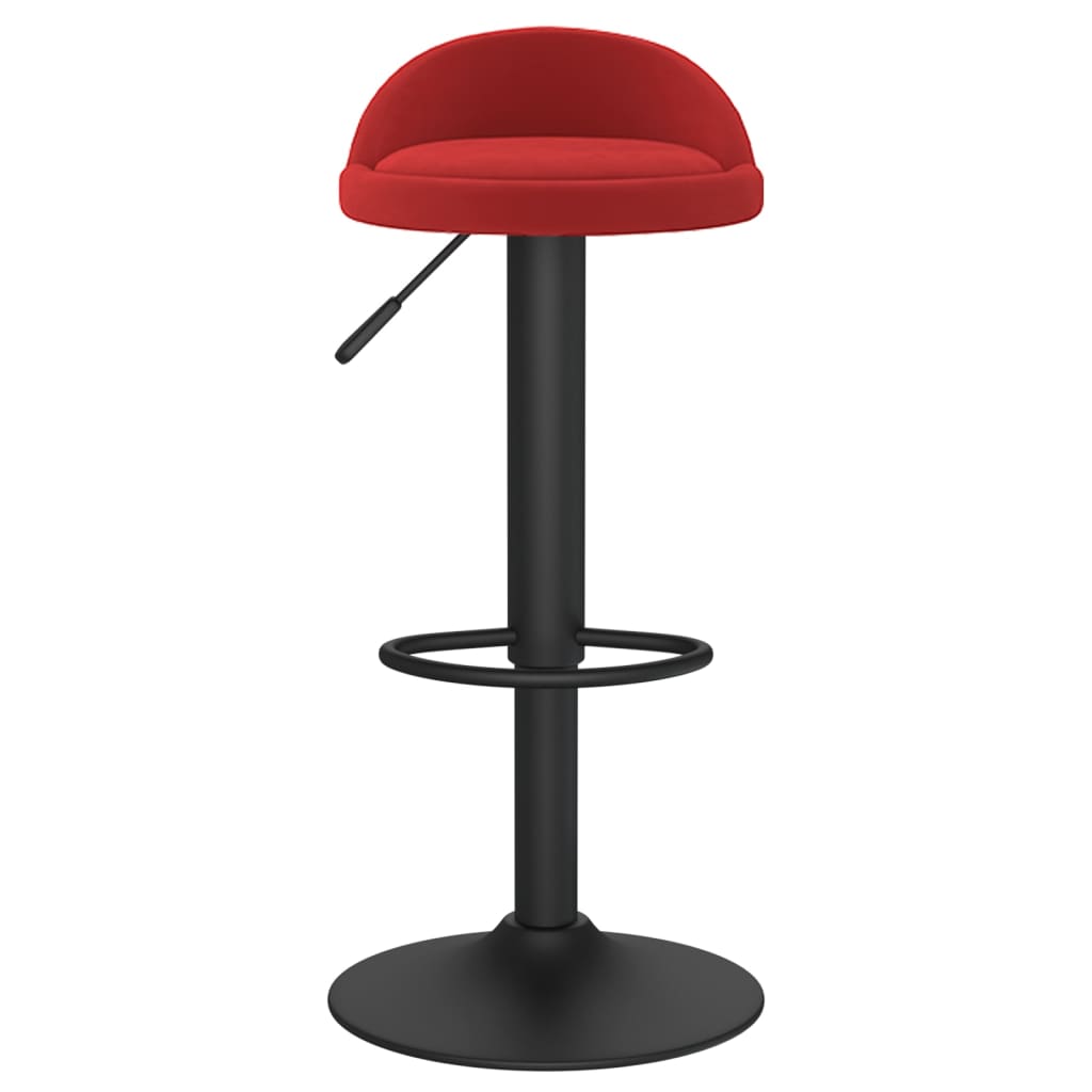 Tabouret de bar Rouge bordeaux Velours