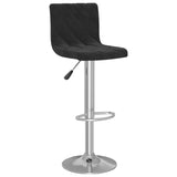 Tabourets de bar lot de 2 noir velours