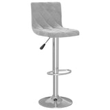 vidaXL Tabourets de bar lot de 2 gris clair velours