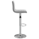 vidaXL Tabourets de bar lot de 2 gris clair velours