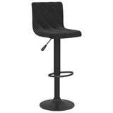 Tabourets de bar lot de 2 Noir Velours