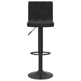 Tabourets de bar lot de 2 Noir Velours