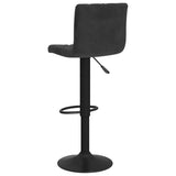 Tabourets de bar lot de 2 Noir Velours