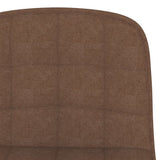 Tabourets de bar lot de 2 marron tissu