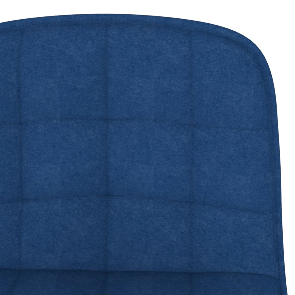 Barhocker 2er-Set aus blauem Stoff