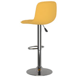 Tabourets de bar lot de 2 jaune tissu