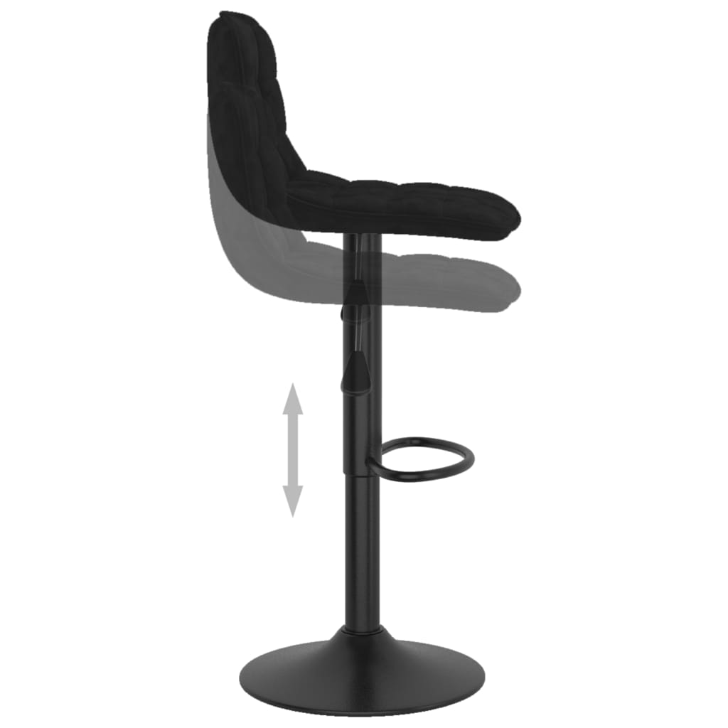 Tabouret de bar Noir Velours