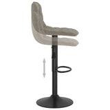 Tabouret de bar Gris clair Velours