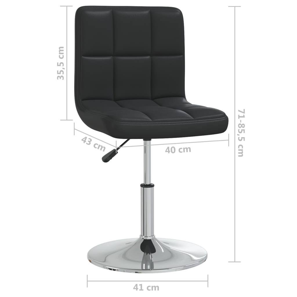 Tabouret de bar Noir Similicuir