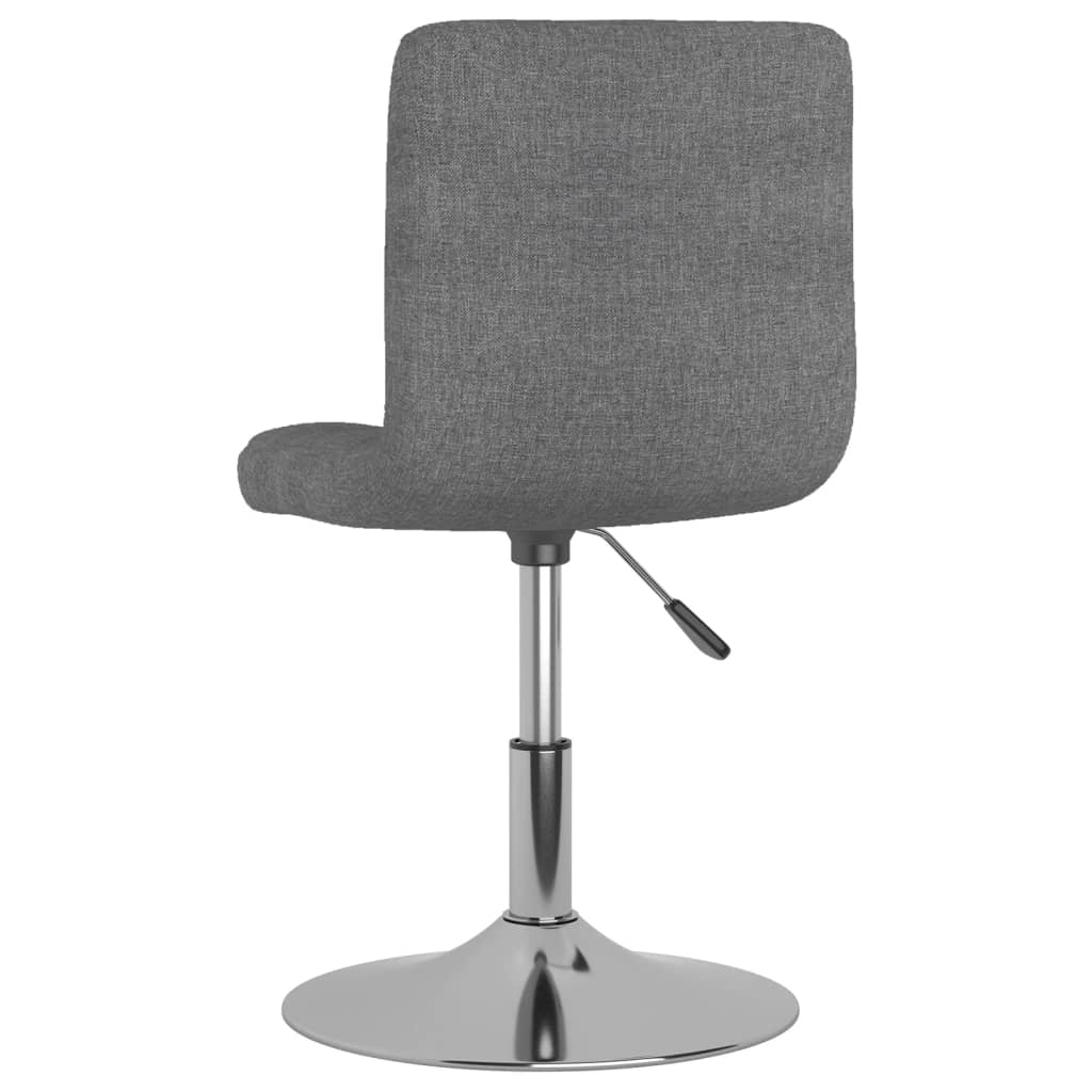 Tabouret de bar pivotant Gris clair Tissu