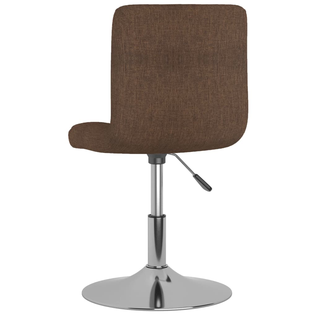 Tabouret de bar pivotant Marron Tissu