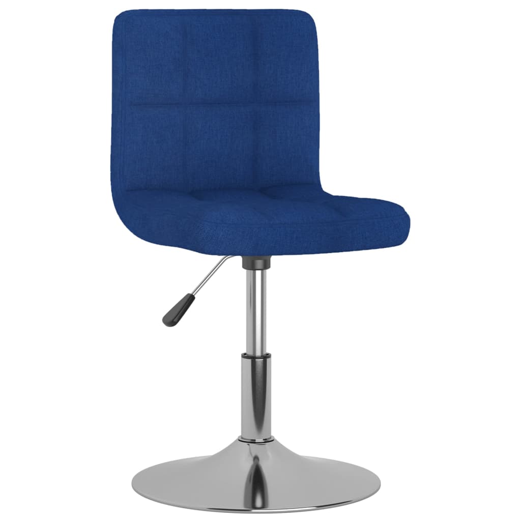 Tabouret de bar pivotant Bleu Tissu