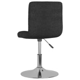 Tabouret de bar pivotant Noir Tissu