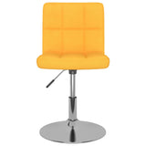 Tabouret de bar pivotant Jaune Tissu