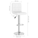 Tabouret de bar Blanc Similicuir