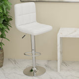 Tabouret de bar Blanc Similicuir