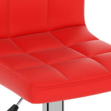 Tabouret de bar Rouge Similicuir