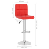 Tabouret de bar Rouge Similicuir