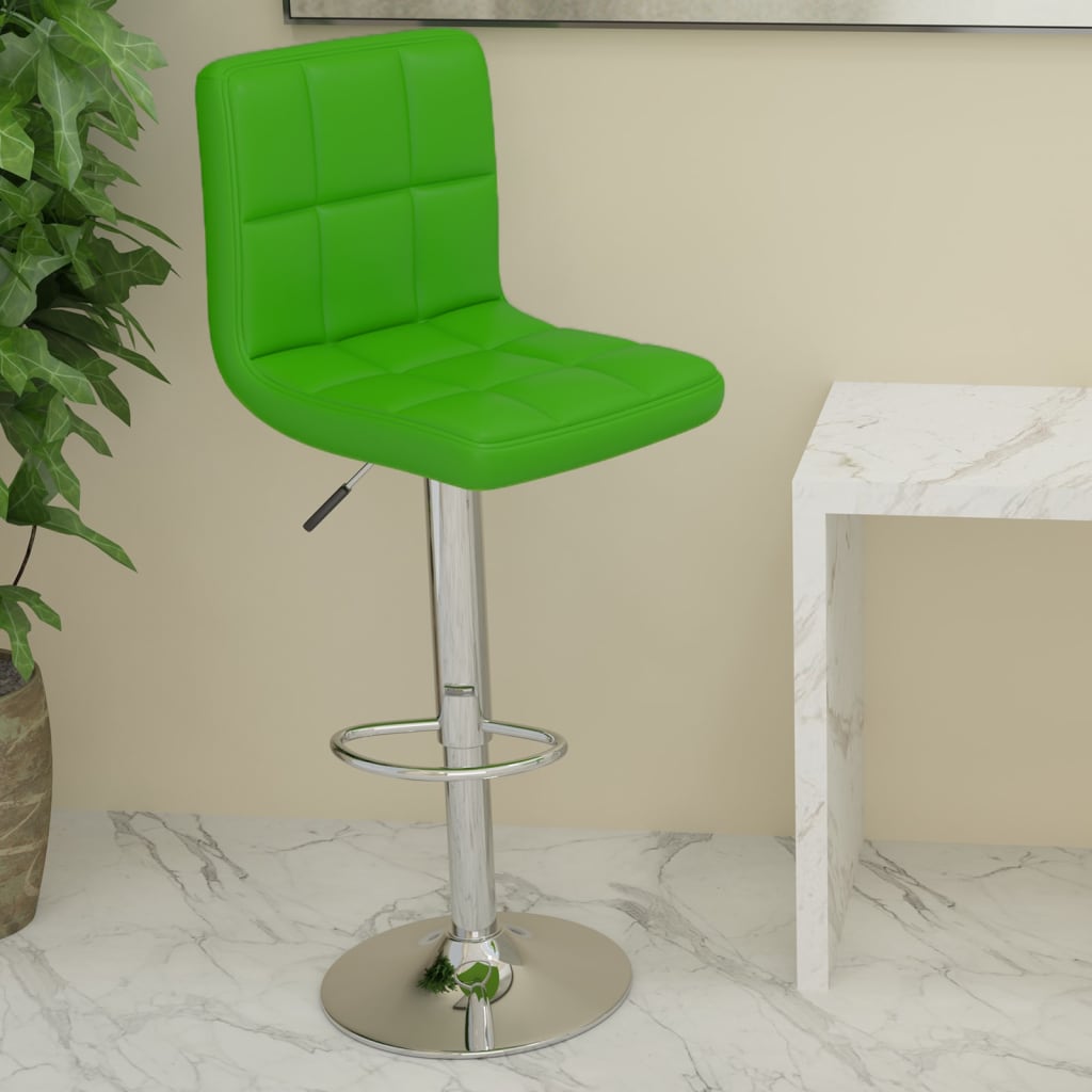 Tabouret de bar Vert Similicuir