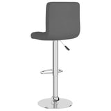 Tabouret de bar Gris foncé Tissu