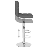 Tabouret de bar Gris foncé Tissu