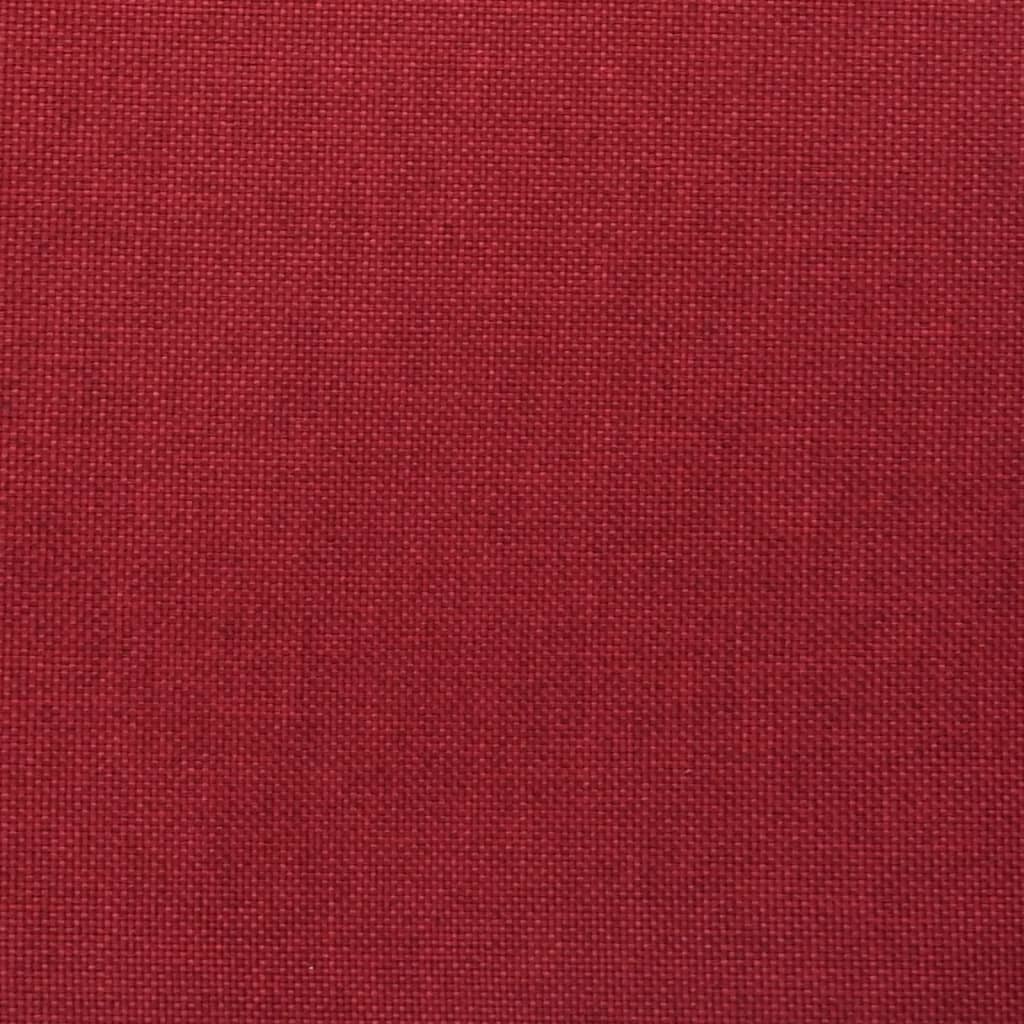 Tabourets de bar lot de 2 rouge bordeaux tissu