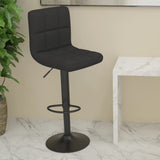 Tabouret de bar Noir Tissu