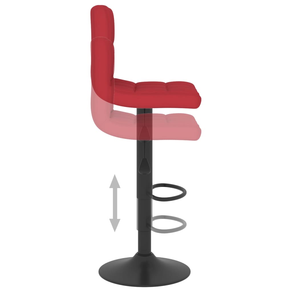 Tabouret de bar Rouge bordeaux Tissu