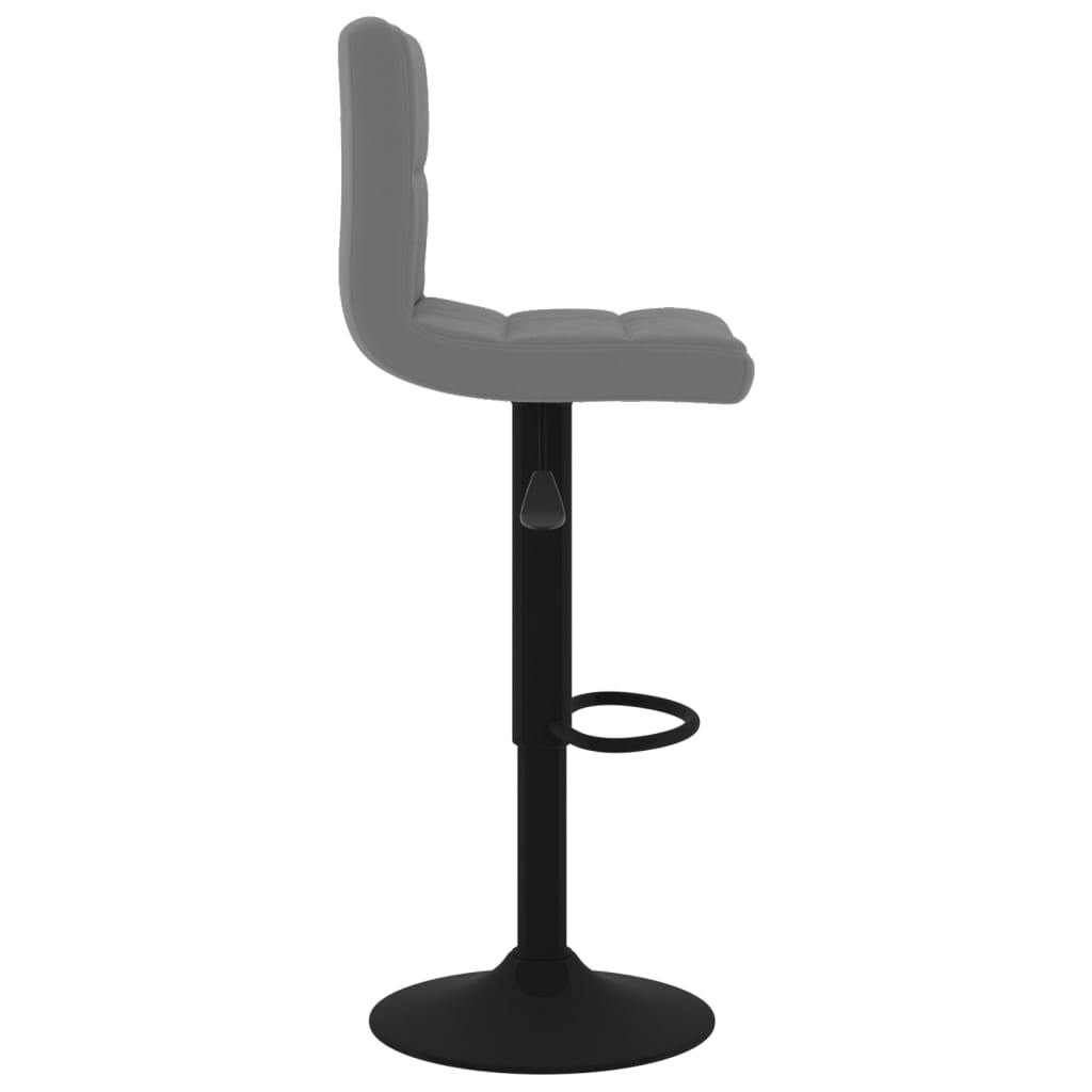 Tabouret de bar Gris foncé Velours