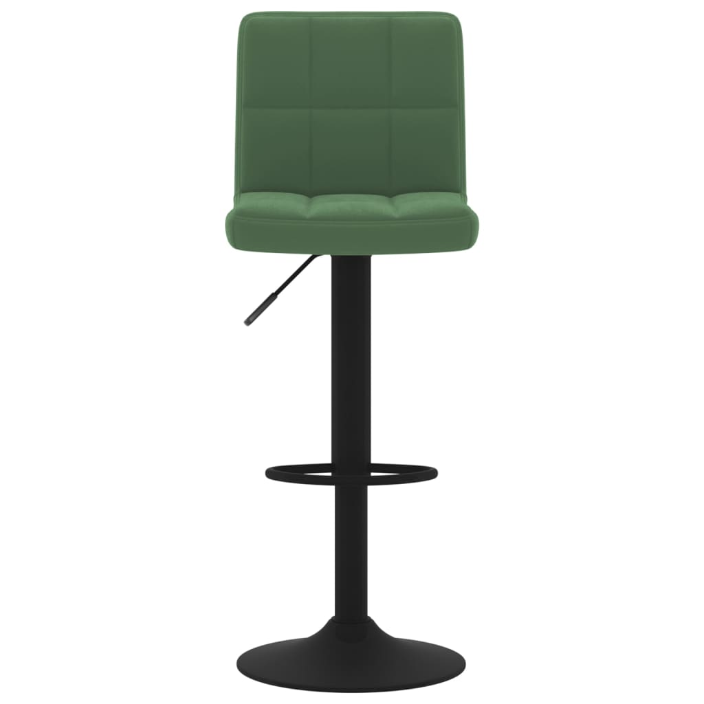 Tabouret de bar Vert foncé Velours