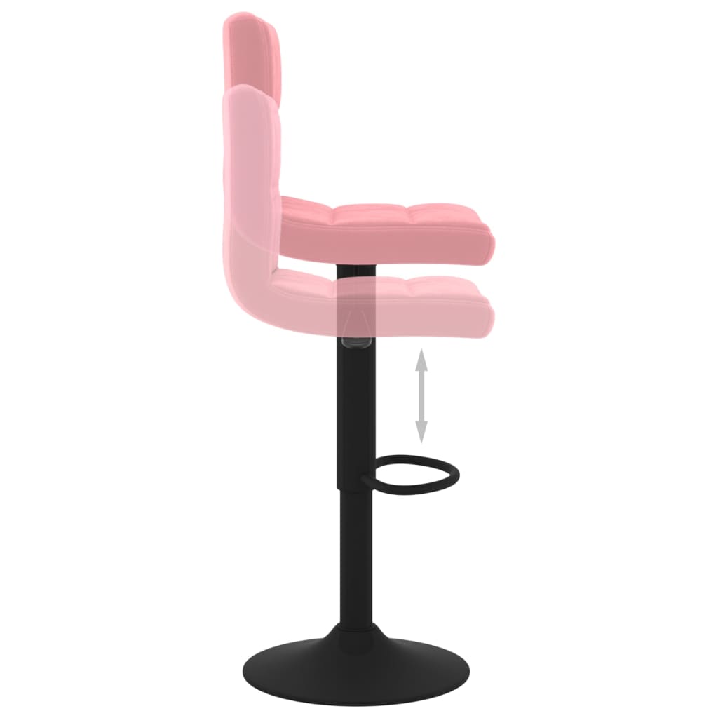 Tabouret de bar Rose Velours