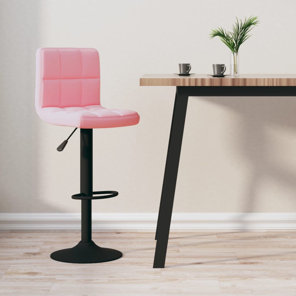 Tabouret de bar Rose Velours