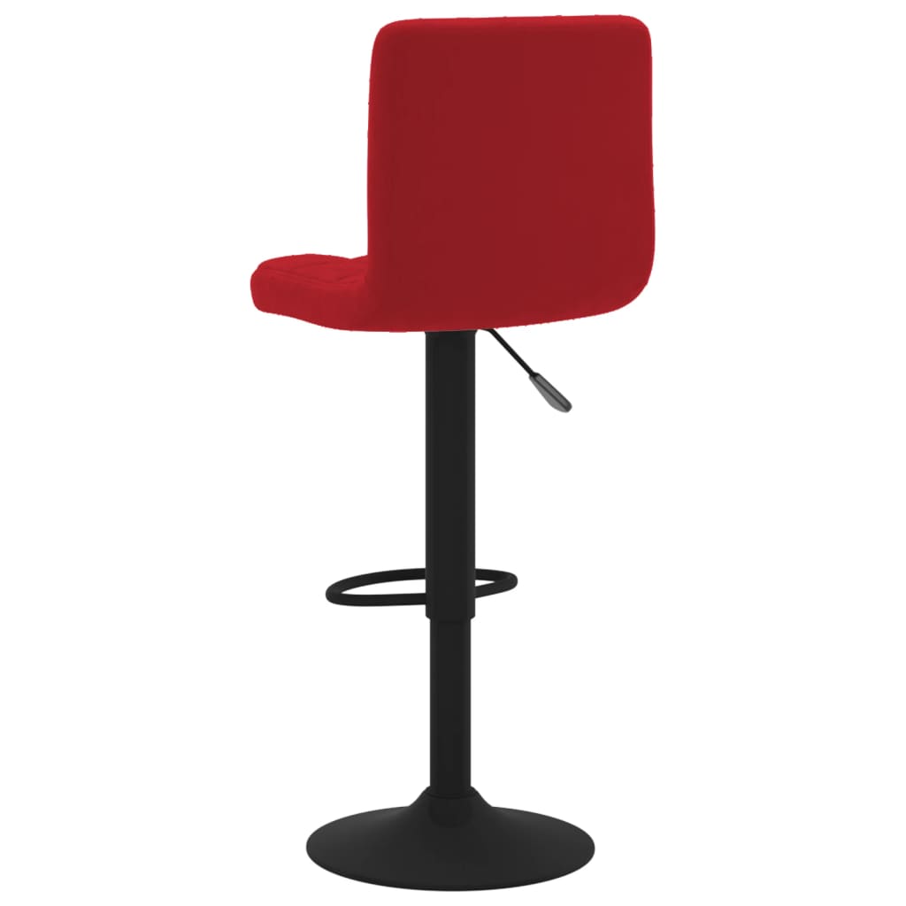 Tabouret de bar Rouge bordeaux Velours