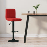 Tabouret de bar Rouge bordeaux Velours