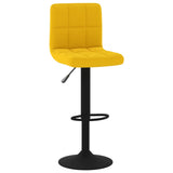 Tabouret de bar Jaune moutarde Velours