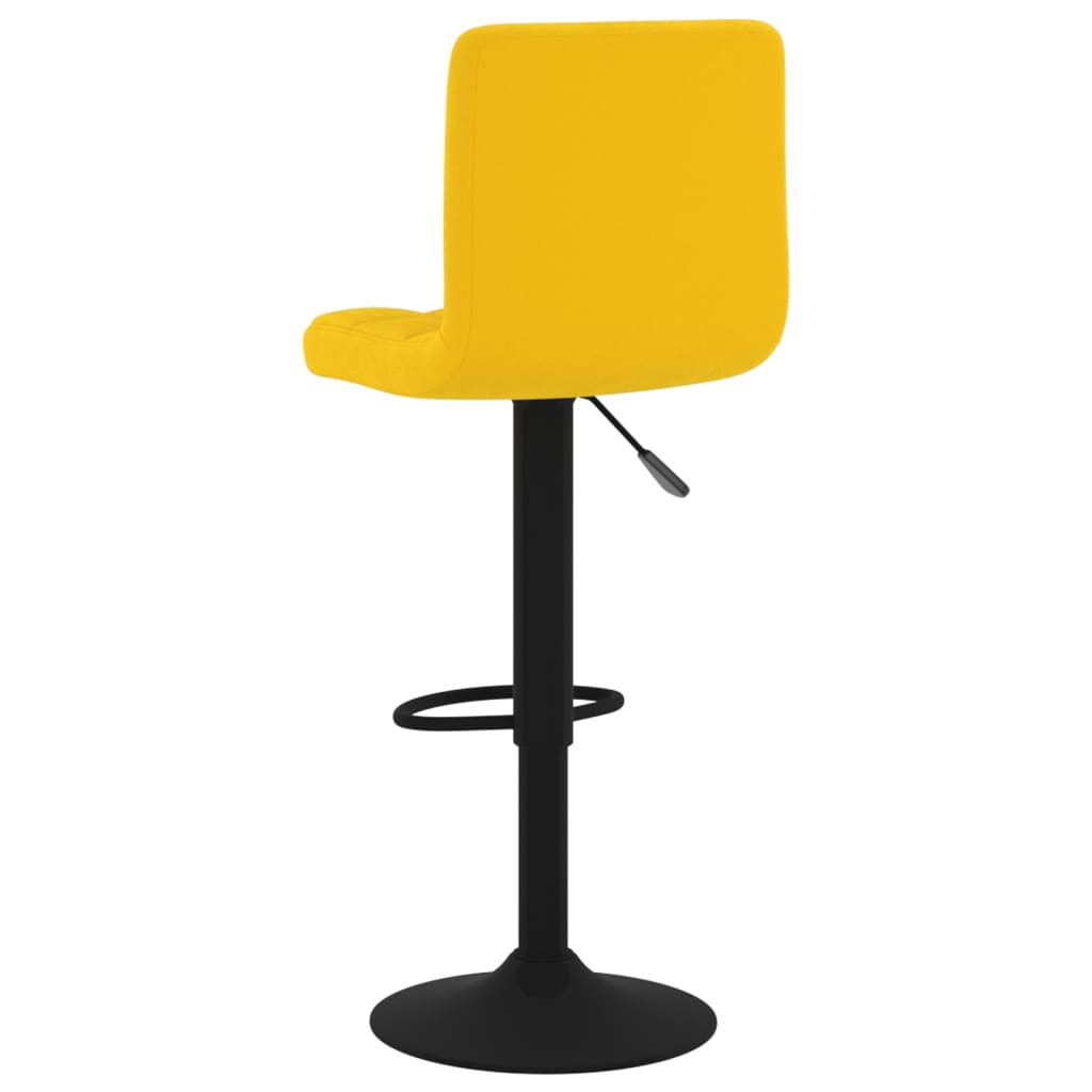 Tabouret de bar Jaune moutarde Velours