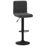 Tabourets de bar lot de 2 noir velours