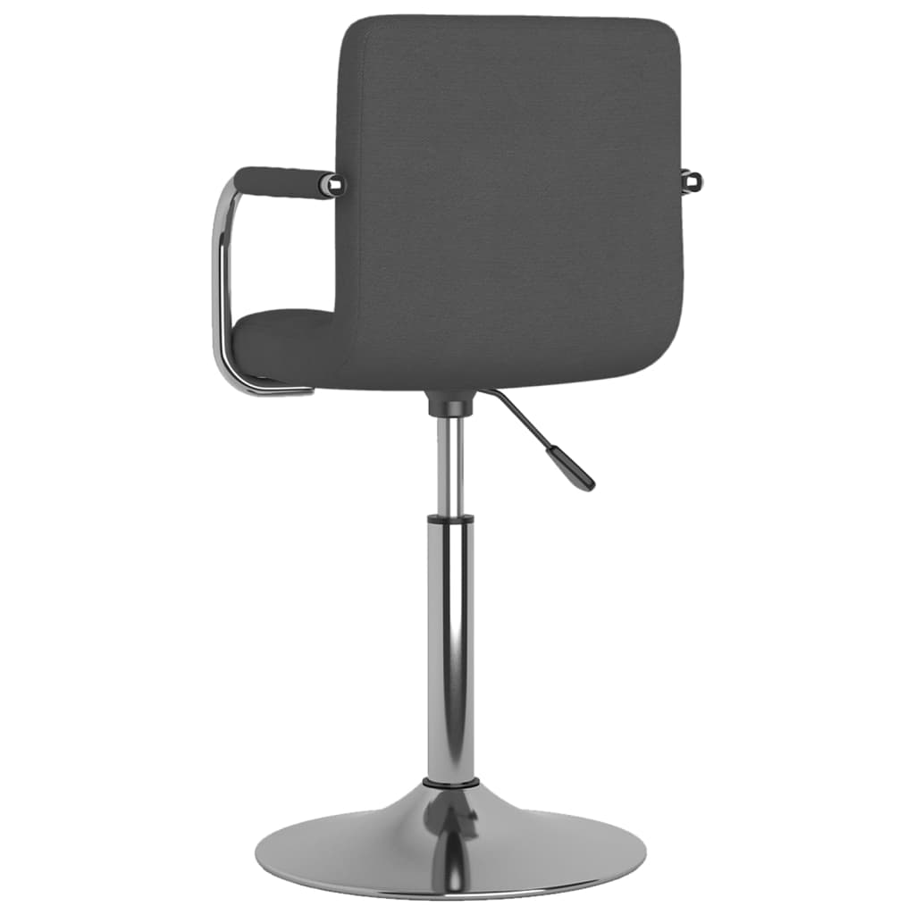 Tabouret de bar Gris foncé Tissu