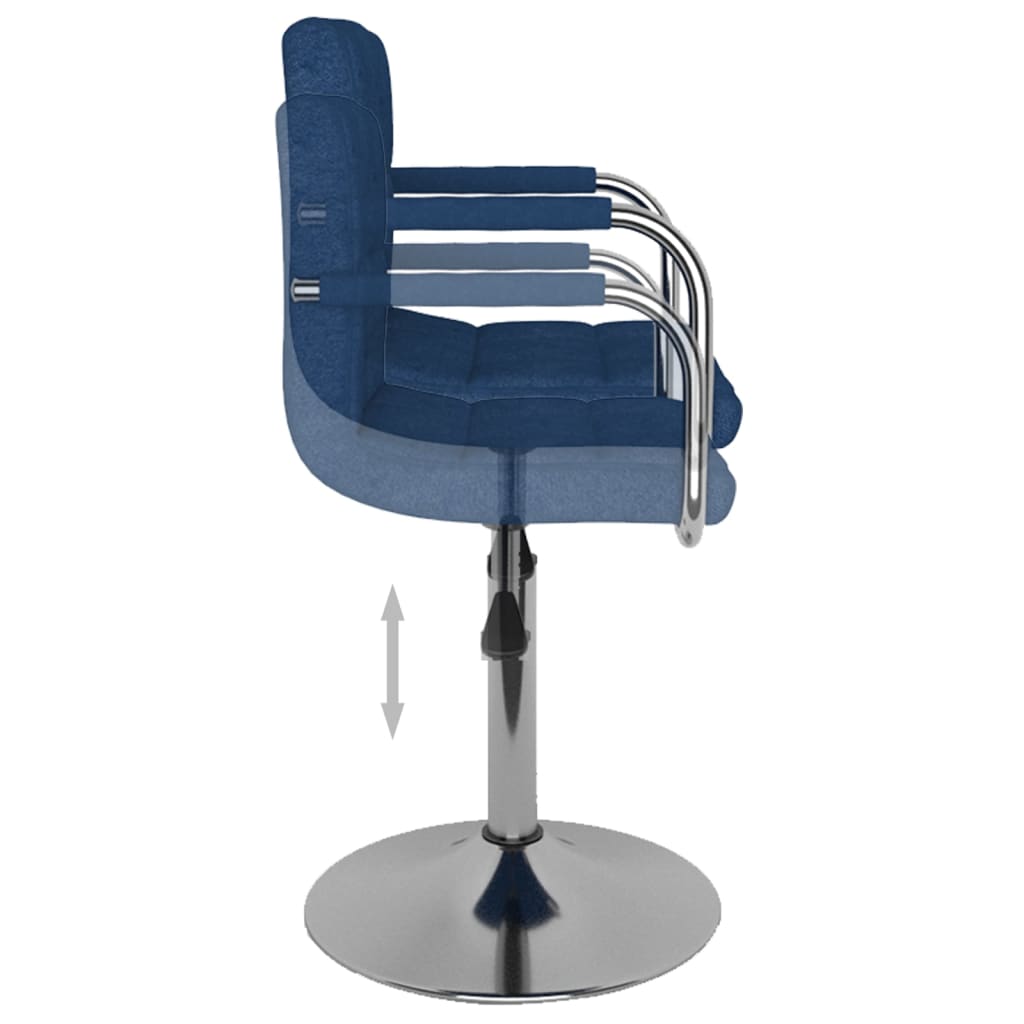 Tabouret de bar Bleu Tissu